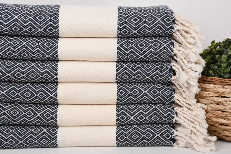 Bachelorette Party Favors Beach, Absorbent Turkish towel, 68x38 Cotton Diamond Towel, Wedding Gift, Custom Name Towel, Lightweight Turkish towel - 2