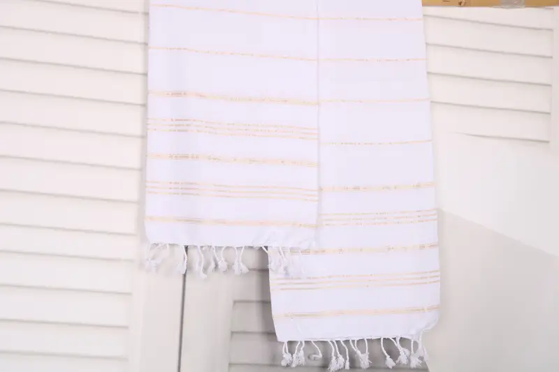 Kitchen Towel, Travel Towel, Custom Hand Towel, Bridal Shower Favors, Monogram Hand Towel, 40x24 Cotton Striped Towel, Bridal Shower Favor - 8