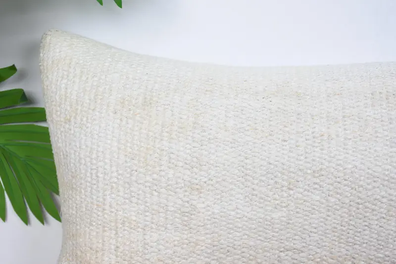 Throw Kilim Pillow, 12x20 White Pillow, Chair Pillow Case, Custom Cushion, Bench Cushion Case, Cushion Cover, Interior Designer Pillow, Kilim Pillow - 2