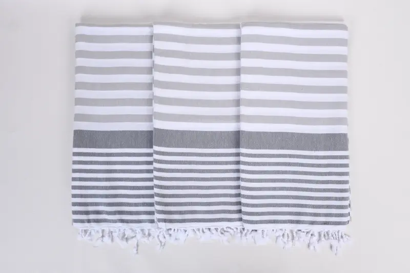 Soft and absorbent Turkish towel, Hammam towel, Gift For Him, Bachelorette Party Gifts Bridesmaids, 68x36 Cotton Striped Towel, Valentines Gift - 7