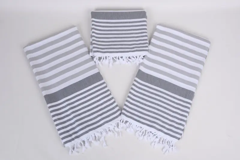 Soft and absorbent Turkish towel, Hammam towel, Gift For Him, Bachelorette Party Gifts Bridesmaids, 68x36 Cotton Striped Towel, Valentines Gift - 6