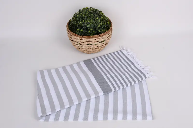 Soft and absorbent Turkish towel, Hammam towel, Gift For Him, Bachelorette Party Gifts Bridesmaids, 68x36 Cotton Striped Towel, Valentines Gift - 4