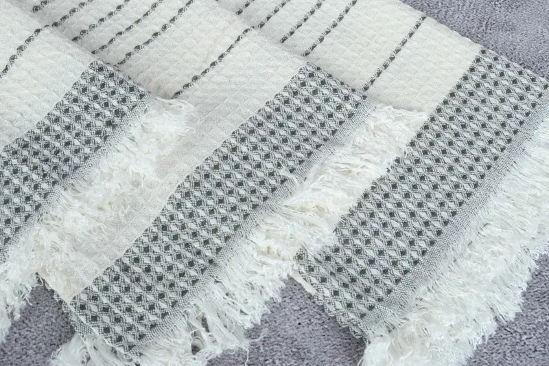 40x20 Cotton Waffle Towel, Organic Tea Towel, Customized Towels, Guest Towel, Monogram Hand Towel, Bridesmaid Gift, Wedding Gift, Turkish Tea Towel - 5