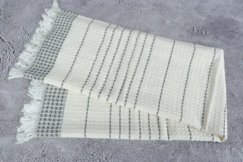 40x20 Cotton Waffle Towel, Organic Tea Towel, Customized Towels, Guest Towel, Monogram Hand Towel, Bridesmaid Gift, Wedding Gift, Turkish Tea Towel - 6
