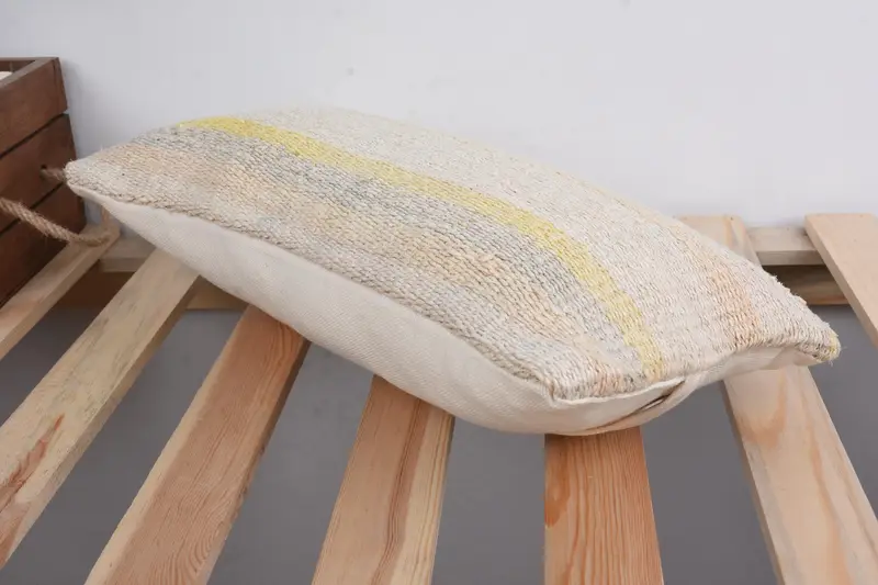 Pillow for Sofa, Personalized Gift Pillow Cushion Case, Boho Pillow Sham Cover, 8x16 Beige Pillow Sham, Pillow, Handmade Kilim Cushion - 6