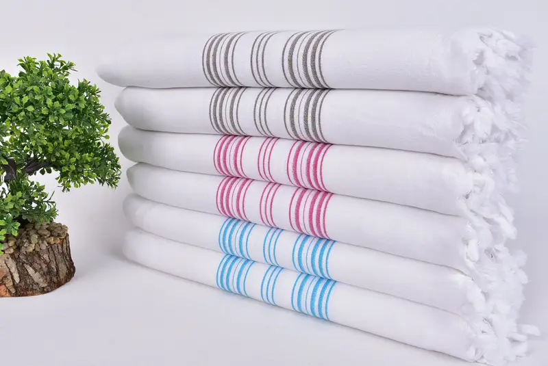 Home Gift, 70x40 Cotton Striped Terry Towel, Personalized Bridesmaid Gift, Spooky Bachelorette Party Favors, Custom Wedding Gifts, Embroidered Towel - 3