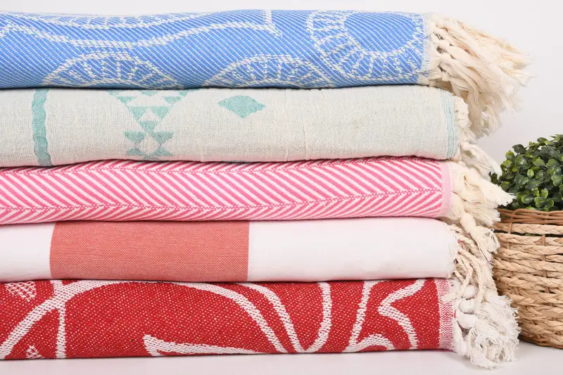 Bachelorette Party Favors, Monogram Blanket, Woven Throw Blanket, Boyfriend Christmas Gift, 80x60 Cotton Set of 5 Towel, Spooky Bachelorette Party - 3