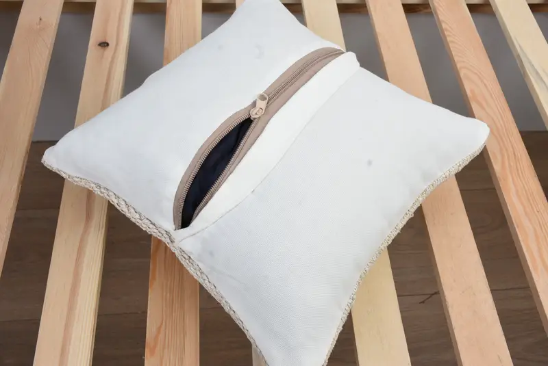 Cushion Cover, 12x12 White Cushion Cover, Christmas Pillow, Traditional Cushion Case, Turkish Pillow, Kilim Pillow Cover, Pillow for Couch - 8