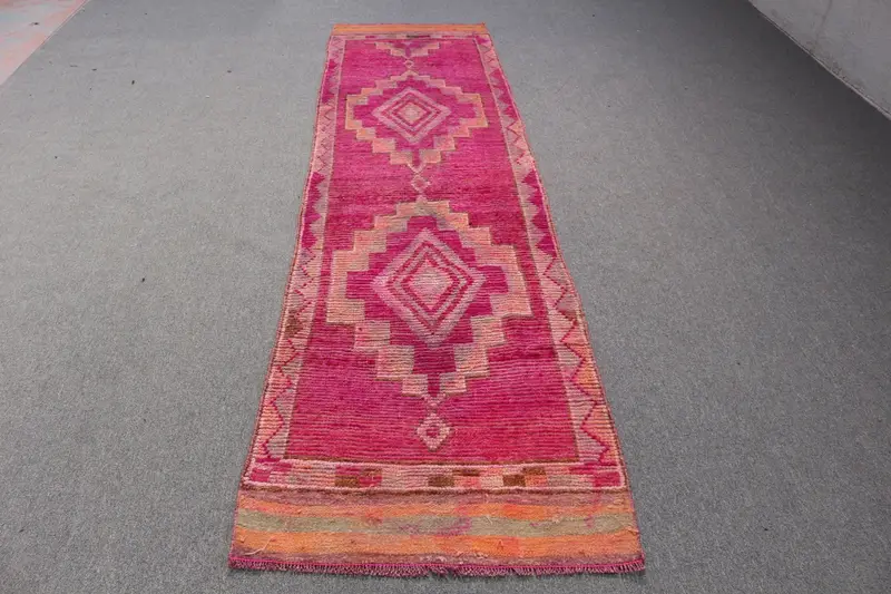 Leuchtender rosa Teppich, 10,4 x 10,4 Fuß, solider Komfort