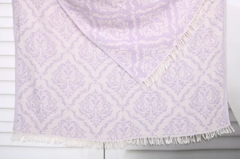Hammam towel, Home Gift, Bridal Shower Gift, Embroidered Towel, 68x36 Cotton Baroque Towel, Personalized Turkish bath towel for home decor - 1