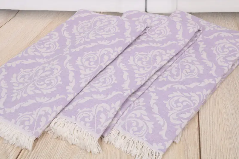 Hammam towel, Home Gift, Bridal Shower Gift, Embroidered Towel, 68x36 Cotton Baroque Towel, Personalized Turkish bath towel for home decor - 7