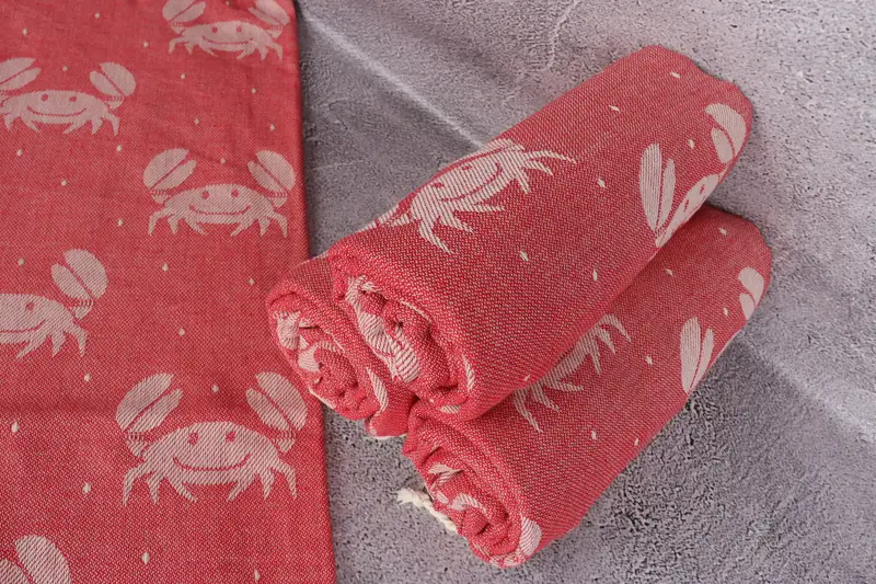 Custom Wedding Gifts, Bachelorette Party Items, 68x40 Cotton Crab Design Towel, Gift For Her, Monogram Beach Towel, Valentines Day Gift For Him - 8