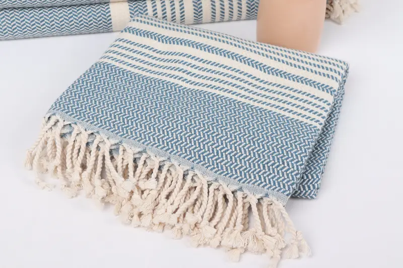 Peshtemal Towel, Embroidery Towel, Custom Name Towel, Luxury towel, Birthday Gift, 70x40 Cotton Striped Towel, Custom Towel Beach, Bridesmaid Gifts - 5