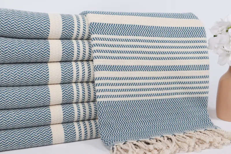 Peshtemal Towel, Embroidery Towel, Custom Name Towel, Luxury towel, Birthday Gift, 70x40 Cotton Striped Towel, Custom Towel Beach, Bridesmaid Gifts - 2