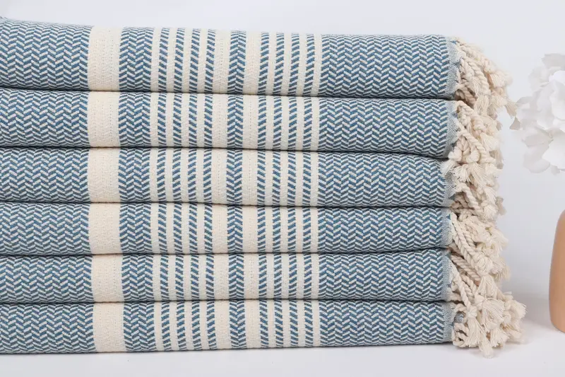 Peshtemal Towel, Embroidery Towel, Custom Name Towel, Luxury towel, Birthday Gift, 70x40 Cotton Striped Towel, Custom Towel Beach, Bridesmaid Gifts - 3