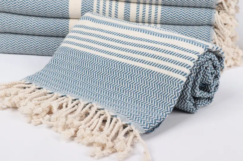 Peshtemal Towel, Embroidery Towel, Custom Name Towel, Luxury towel, Birthday Gift, 70x40 Cotton Striped Towel, Custom Towel Beach, Bridesmaid Gifts - 4