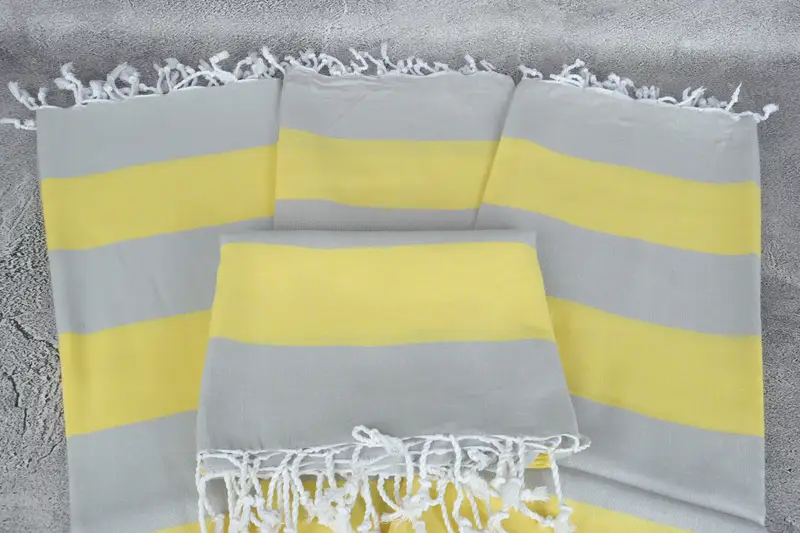 Personalized Towel, 70x40 Cotton Striped Towel, Miami Bachelorette Party Favors, Wedding Gift For Bride, Housewarming Gift, Guest Towel, Custom Gift - 4