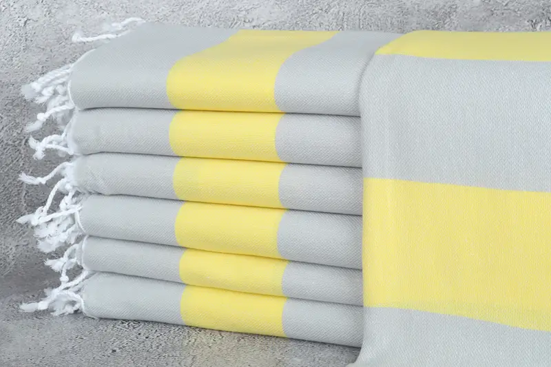 Personalized Towel, 70x40 Cotton Striped Towel, Miami Bachelorette Party Favors, Wedding Gift For Bride, Housewarming Gift, Guest Towel, Custom Gift - 1