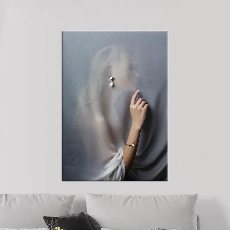 Abstrakte, trendige Leinwand: Werten Sie die Schlafzimmerdekoration Ihrer Luxusfrau auf