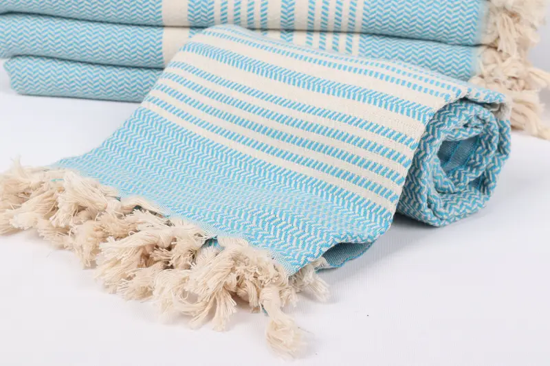 Custom Beach Towel, 70x40 Cotton Striped Towel, House Warming Gift, Wedding Gifts Towel, Monogrammed Beach Towel, Quick-dry travel peshtemal towel - 4