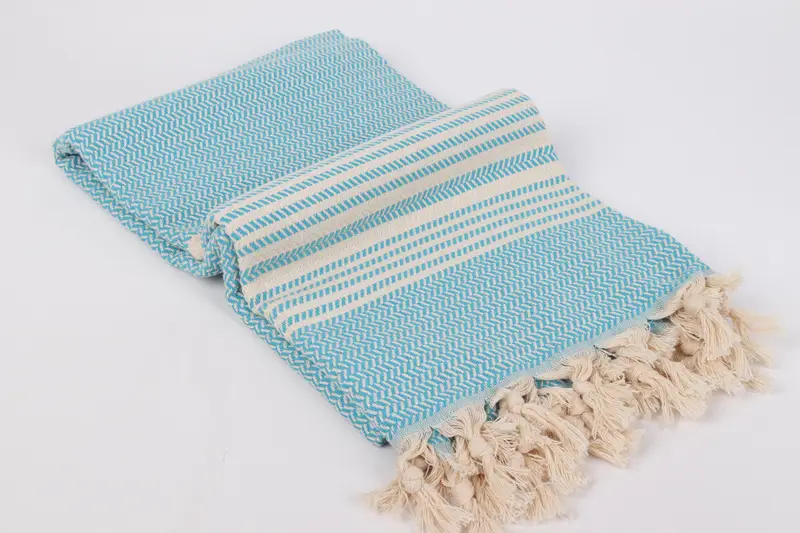 Custom Beach Towel, 70x40 Cotton Striped Towel, House Warming Gift, Wedding Gifts Towel, Monogrammed Beach Towel, Quick-dry travel peshtemal towel - 6