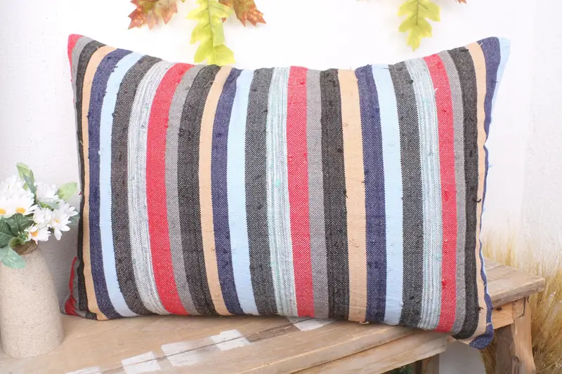 16x24 Blue Pillow, Pillow Cover, Handmade Kilim Cushion, Kilim Pillow Cover, Antique Pillows, Handwoven Pillow Cover Cushion Case - 4