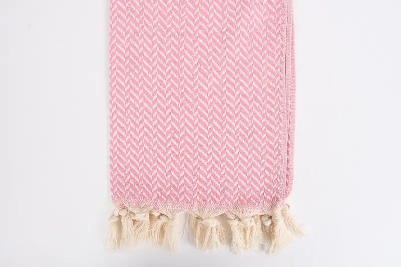 Geschenk für das Haus, personalisiertes Handtuch, personalisierte Geschenke, 36x18 Baumwoll -Chevron -Handtuch, Hochzeitsgeschenke, benutzerdefinierte Geschenke, Strandthema Hochzeitsgeschenk - 3