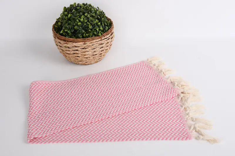 Geschenk für das Haus, personalisiertes Handtuch, personalisierte Geschenke, 36x18 Baumwoll -Chevron -Handtuch, Hochzeitsgeschenke, benutzerdefinierte Geschenke, Strandthema Hochzeitsgeschenk - 4