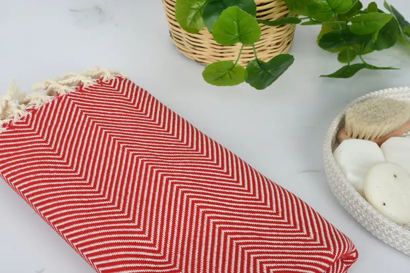 70x40 Cotton Herringbone Towel, Peshtemal, Bachelorette Party Gifts Bridesmaids, Custom Wedding Gifts, Turkish Towel Set, Best Beach Towel - 6