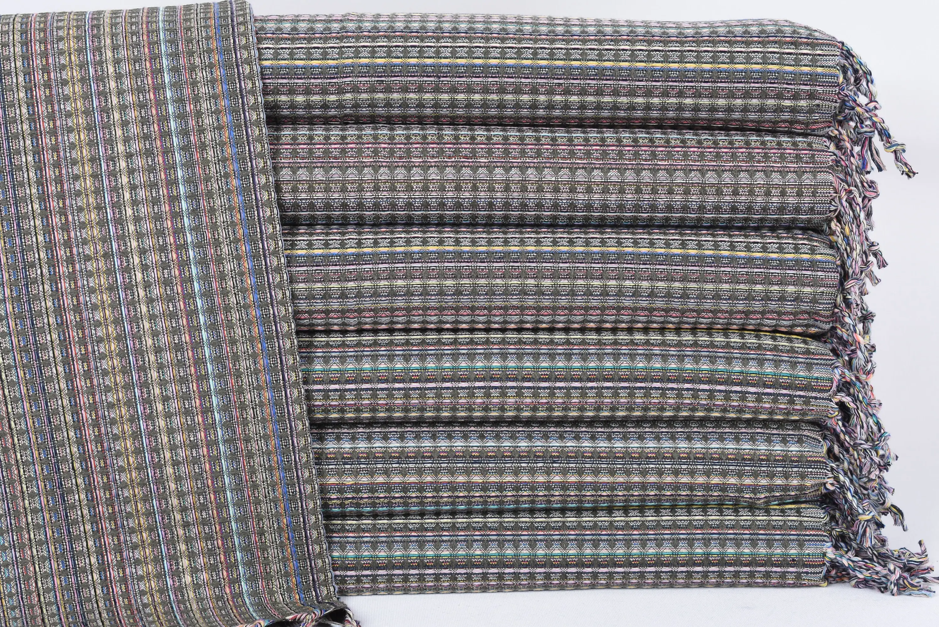 Bridesmaid Towel, Personalized Khaki Green Geometric Hand Towel, 38x18 Inches - 1