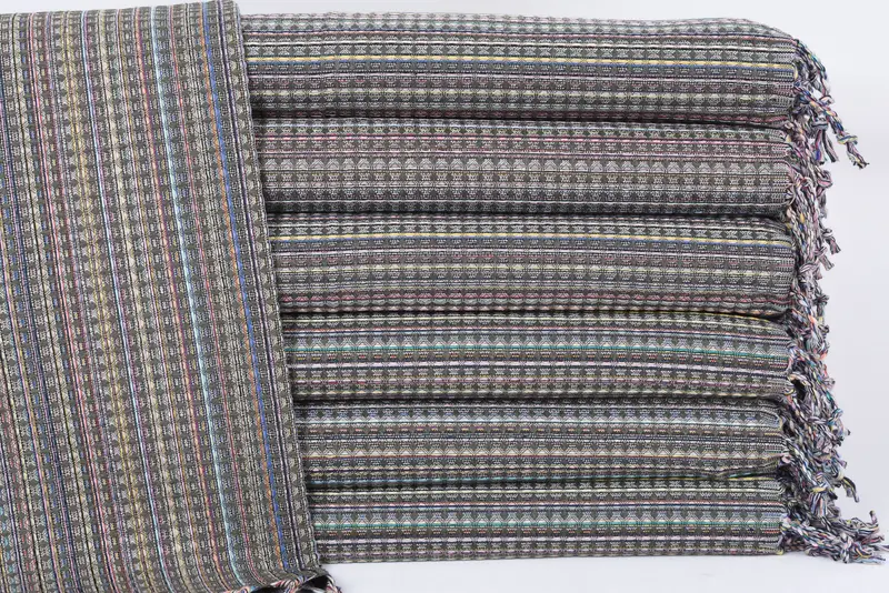 Bridesmaid Towel, Personalized Khaki Green Geometric Hand Towel, 38x18 Inches