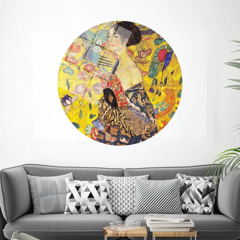 グスタフ クリムト レディ アール ヌーボー プリント キャンバス - エレガントな装飾