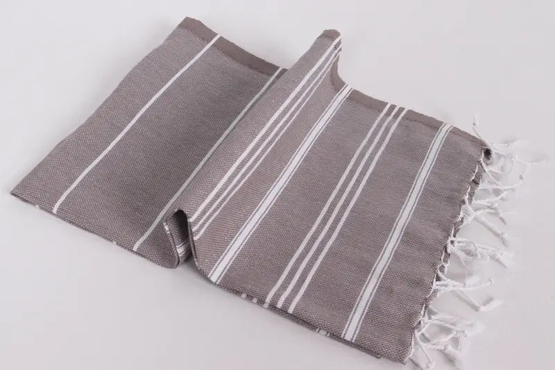Wedding Gift, Monogrammed Hand Towel, 40x24 Cotton Striped Towel, Wedding Favors, Organic Towel, Gift For The Home, Unique Gift, Boyfriend Gift - 6