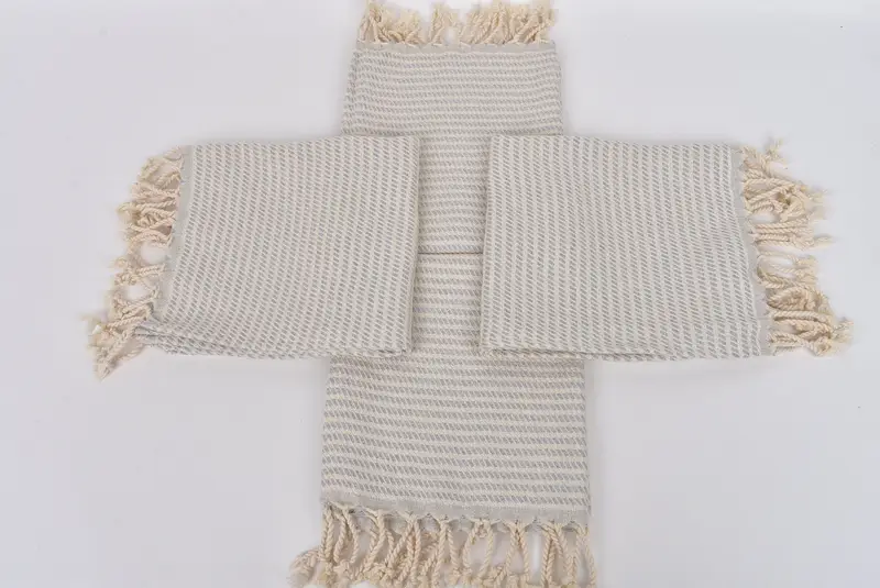 El yapımı hediye, nedime hediyeleri, mutfak havlu, kişiselleştirilmiş bulaşık havlu, konuk havlu, büyükanne hediyesi, 40x20 pamuklu polka nokta havlu, monogram havlu - 6