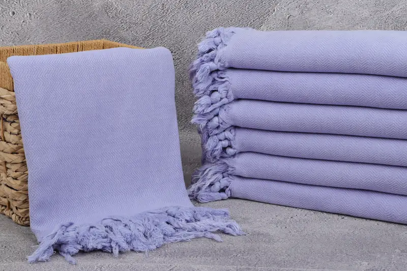 Large Turkish Towel, Absorbent towel, Embroidered Towel, Personalised Gift, Pool Towels, Custom Wedding Towel, 64x40 Cotton Herringbone Towel - 3
