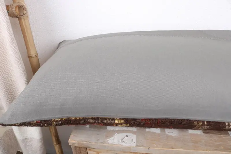 16x48 Brown Pillow, Kilim Pillow Cover, Indoor Cushion Cover, Turkish Pillow, Decorative Throw Pillow Case, Cushion Case, Gift Pillow - 6