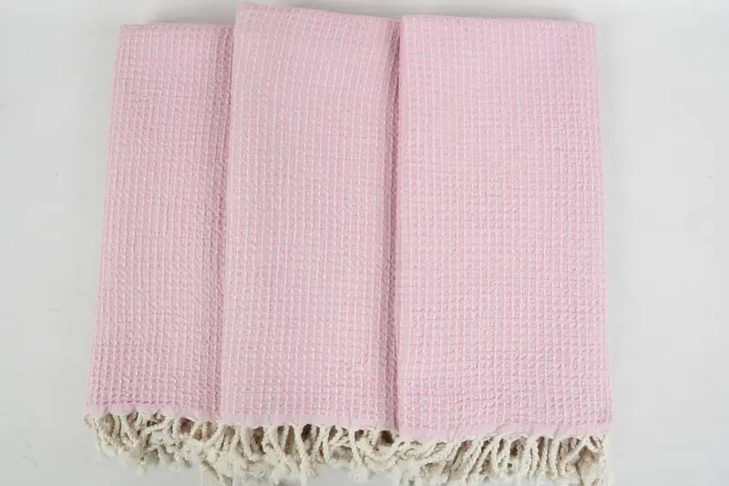 Eco-friendly Turkish peshtemal towel, 68x36 Cotton Waffle Towel, Turkish Towel Beach, Lightweight Turkish towel, Bridal Party Gifts, Summer Gift - 3