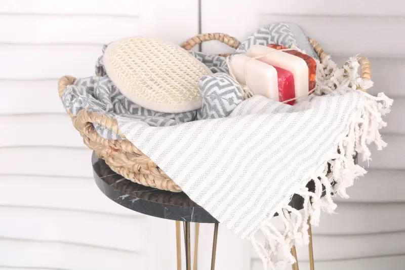 Gift For Mom, Luxury Beach Towel, Peshtemal Towel, Organic Turkish towel, 76x38 Cotton Diamond Towel, Personalized Turkish Towel, Bachelorette Towel - 2