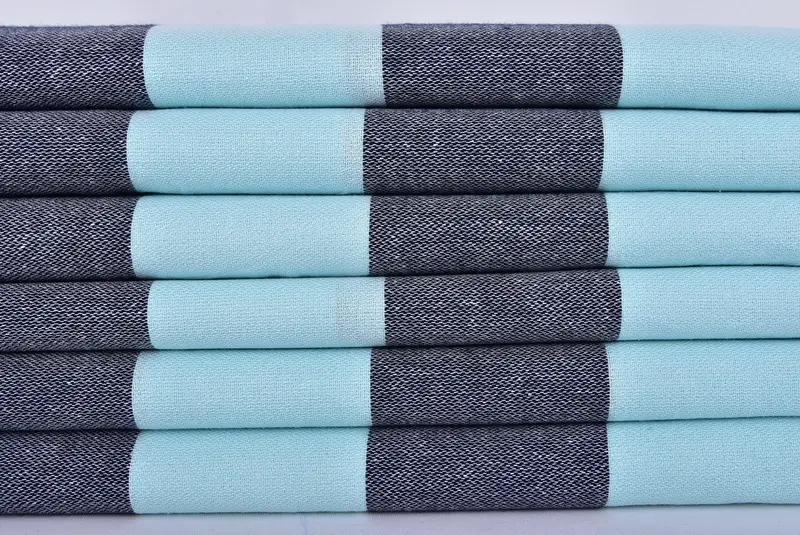 Organic cotton Turkish peshtemal towel, Quick-dry towel, Bride Gift, Bridesmaid Gift Towel, 70x40 Cotton Striped Towel, Sand-free towel, Gym Towel - 2
