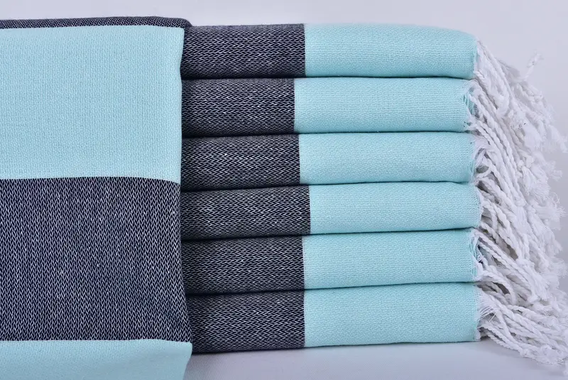 Organic cotton Turkish peshtemal towel, Quick-dry towel, Bride Gift, Bridesmaid Gift Towel, 70x40 Cotton Striped Towel, Sand-free towel, Gym Towel - 1