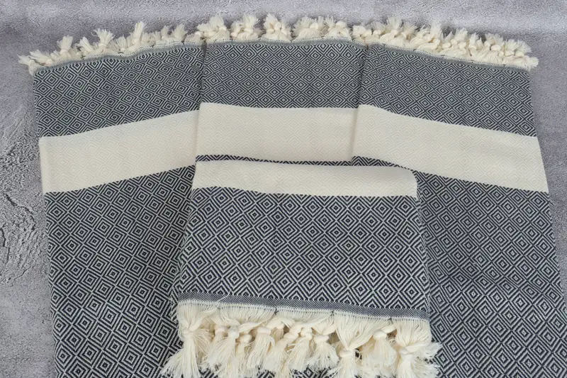 Custom Name Towel, Bachelorette Party Decorations, Organic towel, Cotton towel, Bachelor Gift, Embroidered Turkish Towel, 70x40 Cotton Diamond Towel - 4