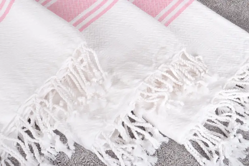 Spa Towel, Eco-friendly Turkish towel for home and travel, 70x40 Cotton Striped Towel, Peshtemal, Wedding Favors, Quick-dry towel, Sand-free towel - 5
