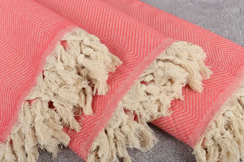 84x68 Cotton Zig zag Towel, Aesthetic Blanket, Woven Throw Blanket, Bridesmaid Gifts, Bachelorette Party Gifts Bridesmaids, Boho Throw Blankets - 5