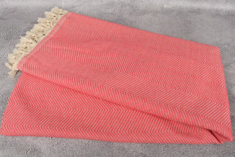 84x68 Cotton Zig zag Towel, Aesthetic Blanket, Woven Throw Blanket, Bridesmaid Gifts, Bachelorette Party Gifts Bridesmaids, Boho Throw Blankets - 6