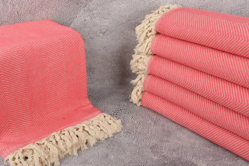 84x68 Cotton Zig zag Towel, Aesthetic Blanket, Woven Throw Blanket, Bridesmaid Gifts, Bachelorette Party Gifts Bridesmaids, Boho Throw Blankets - 3