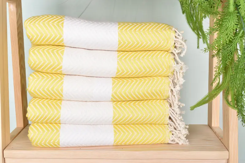 Family Gift, Absorbent towel, Bachelorette Party Gifts Bridesmaids, Yoga Towel, 70x40 Cotton Zig zag Towel, Bachelorette Party Decorations - 2