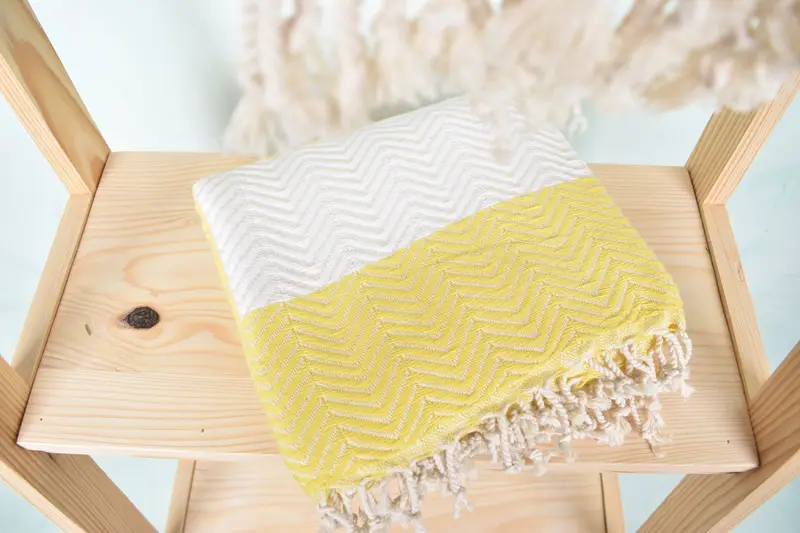 Family Gift, Absorbent towel, Bachelorette Party Gifts Bridesmaids, Yoga Towel, 70x40 Cotton Zig zag Towel, Bachelorette Party Decorations - 5