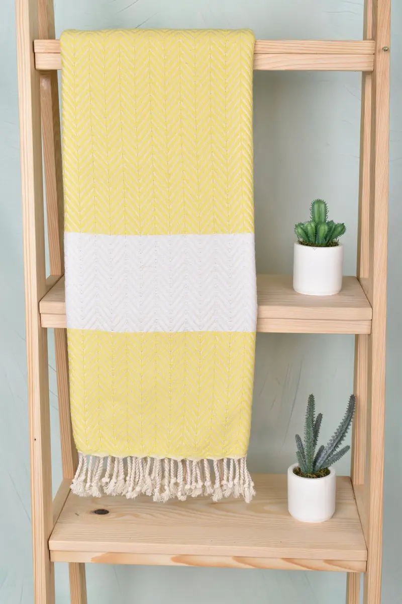 Family Gift, Absorbent towel, Bachelorette Party Gifts Bridesmaids, Yoga Towel, 70x40 Cotton Zig zag Towel, Bachelorette Party Decorations - 8