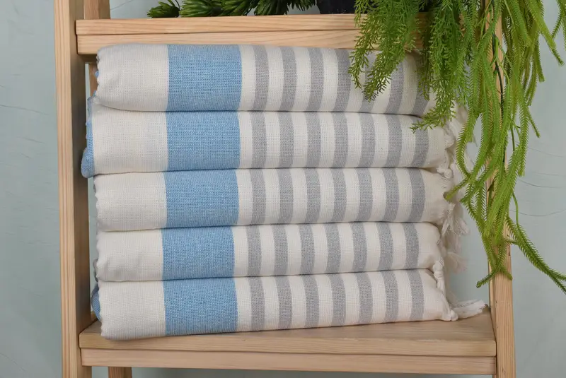 Personalized Hand Towel, Kitchen Towel, Embroidery Towels, Bridal Shower Gift, Monogram Towels, Turkish Hand Towel, 36x18 Cotton Striped Terry Towel - 1