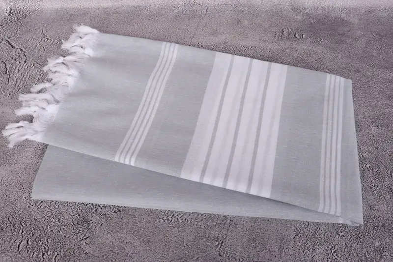 Custom Wedding Gifts, Bridesmaid Gifts, Home Decor Towel, Beach Towel Gift, Sand-resistant Turkish towel for travel, 68x36 Cotton Striped Towel - 6